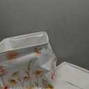 Clastyle 3 Pcs Boho Flower Kid Storage Cube Organizer Set Plants Closet Clothes Cube Storage Bin Beige Nursery Toddler Toy Box Chest Butterfly Book Shelf Basket