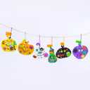 Winlyn 36 Sets Halloween Craft Kits Fall Crafts DIY Halloween Pumpkin Ornaments Art Set Bat Monster Foam Stickers Halloween Arts and Crafts for Kids Classroom Activities Party Favors Trick-Or-Treaters