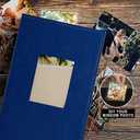 Ywlake Photo Album 4x6 300 Pockets, Leather Photo Albums Holds 300 Horizontal Only Pictures Blue
