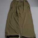 Womens Hiking Pants Quick Dry UPF 50 Lightweight Travel Golf Cargo Safari Pants Zipper Pockets (Large, Khaki)