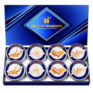 Shower Steamers for Men, Easter Basket Stuffers, Shower Bombs Aromatherapy Relaxation SPA Birthday Gifts for Husband Boyfriend Teen Boys