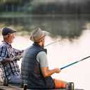 PATIKIL Telescopic Fishing Rod, Fiberglass Portable Mini Fishing Poles Collapsible Fishing Gear for Travel Saltwater Freshwater (1.3 M)