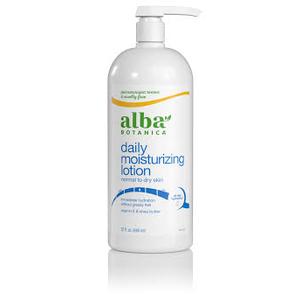 Alba Botanica Daily Moisturizing Body Lotion, Normal to Dry Skin, with Vitamin E and Shea Butter, 32 Oz 