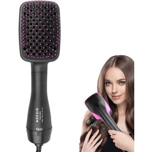 Hair Dryer Brush Blow Dryer Brush in One, 3 in 1 One Step Hair Dryer and Styler, Negative Ion Hair Dryer Straightener Hot Air Brush Hair Styling Tool for Straightening Drying Smooth Hair