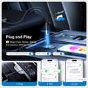 AI Box CarPlay, 3-in-1 Wireless CarPlay Adapter & Android Auto for OEM Wired Cars, Built-in Netflix/YouTube for Streaming, 5.8GHz WiFi, Convert Wired to Wireless, Plug & Play 4GB RAM+32GB ROM