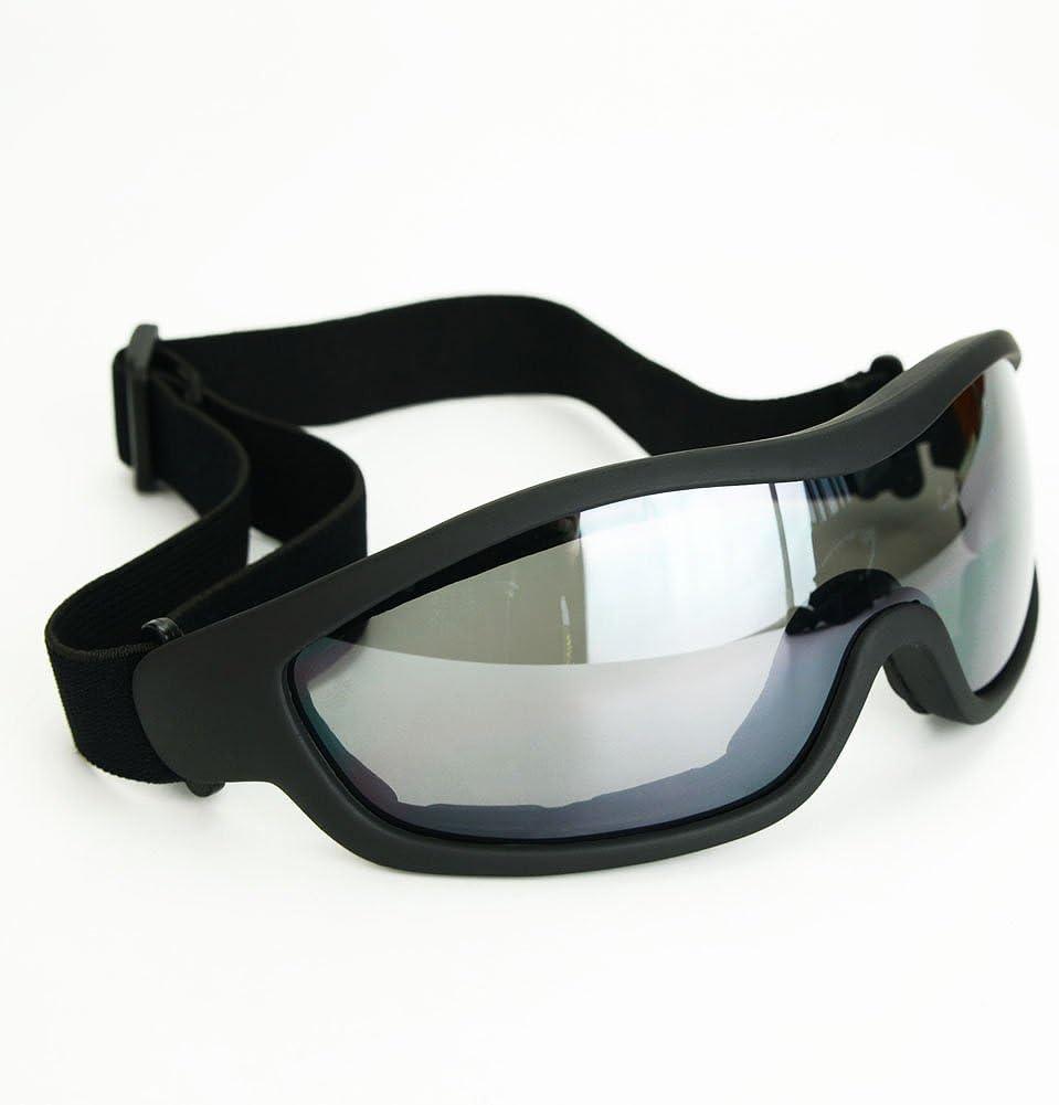 UV Protective Outdoor Glasses Motorcycle Goggles Military Sunglasses Tactical Goggles (Grey Lenses)