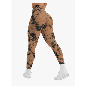 YEOREO Workout Leggings for Women Jada Scrunch Butt Lifting Leggings Seamless Screen Print Gym Yoga Pants, Size M