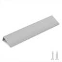 Goldenwarm 24 Pack Brushed Nickel Finger Edge Pulls Drawer Finger Pulls Kitchen Hardware Handles Bedroom Dresser Drawers, 6-1/4in Hole Centers