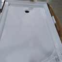 DreamLine SlimLine 36 in. D x 60 in. W x 2 3/4 in. H Right Drain Single Threshold Shower Base in White, DLT-1136602