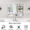 Bathroom Mirror with Shelf 31" x 24" Wall Mirror with Storage