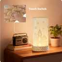 Rotatable Cordless Table Lamp, 3 Color Temperature Bedside Lamps with USB C Charging, Touch Control Rechargeable Battery Powered Nightstand Lamp for Bedroom, Nursery, Home Decor