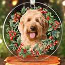 2 x Pawzity Goldendoodle Ornament - Goldendoodle Christmas Ornaments - Dog Gifts for Women Men, Dog Lovers Gifts - Dogs Ornaments 2025 - Acrylic Christmas Hanging Ornament 2025