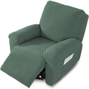 NORTHERN BROTHERS Oversized Recliner Chair Cover, Stretch Washable Slipcover for XL Reclining Chair, Non Slip Furniture Protector for Pets & Kids, Light Green (XL 1 Seat)