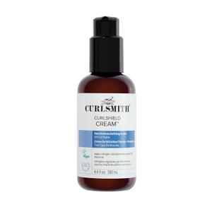 CURLSMITH CurlShield Cream - Multi-Benefit Heat Protection Cream, For Dry Styling - For All Curls, Coils & Waves (4.4 oz)