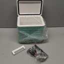 Skincare Fridge with Dimmable LED Light Mirror, 4L Mini Fridge For Desktop, Travel or Cool & Heat, Makeup Fridge for Cosmetics, Skin Care and Food, Green