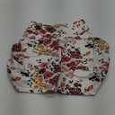 Conceited Women White Floral Soft High Waisted Wide Band Short L/XL X002GUVVXE7 S/M
