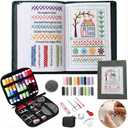 Nyrvexa 2026 New Embroidery Stitch Book Kit,Comes with a Complete Toolkit and Instructional Tutorial,Portable All Scenario Embroidery Stitch Book for Beginners and Enthusiast