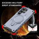 for Samsung Galxy S25 Ultra Case.Hard Phone Cover with Strong Magnetic Heavy Duty Protection.Reinforcement of The Four Corners.Anti-Slip Anti-Fingerprint (Gray, S25 Ultra)
