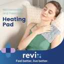 REVIX Microwave Heating Pad, 6 * 12" Multipurpose Heating Pad Microwavable with Flaxseeds for Muscles, Moist Heat Pack for Neck, Back, Knee, Gray