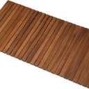 Teak Shower and Bath String Mat,40" Lx20 Wx0.55 H Non-Slip Teak Shower Floor,Easy to DIY for Sauna,Pool,Hot Tub Flooring Decor and Protector,Indoor and Outdoor Use(Oiled)