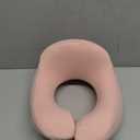 SPUER 2in1 Ergonomic Memory Foam Travel Neck Pillow – 2025 Upgrade Travel Pillow for All Sleep Positions on Flights, Road Trips, and Long Distance Travel with Drawstring Bag (Adjustable  Pink)