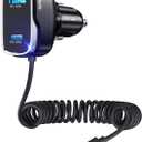 [Apple MFi Certified] iPhone Car Charger, Built-in 5.7FT Lightning Cable for iPhone 17/16/15/14/Max/XR/X/8/7/iPad, 71W 3-Ports PD30W Car Charging Adapter for Samsung Galaxy S25/S24/S23, Google Pixel