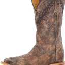 Tin Haul Women's John 3: 16 Western Boot (8.5 Wide, Brown)