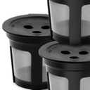 3 Pack Ninja Reusable Coffee Pods: Reusable K Cups for Ninja Coffee Maker - Refillable Coffee Filters for 3-Needle Ninja DualBrew Pro CFP200 CFP201 CFP300 CFP301 CFP305 CFP400（Only for 3-Hole Version)