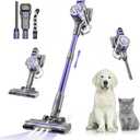 Cordless Vacuum Cleaners for Home with Powerful Suction,Stick Vacuum Cordless Rechargeable,Up to 35 Mins Runtime,Lightweight Hardwood Floor Vacuum for Pet Hair,Carpet(Deep Purple)