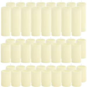 48-Pack Ivory Pillar Candles Bulk Set
2x3, 2x4, 2x6 Unscented Dripless Smokeless Candles for Weddings, Home Decor & Centerpieces, Clean Burning