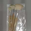 Grevosea Mop Brush for Acrylic Painting, 7 Pieces Versatile Blending Brush Paint Brushes for Acrylic Painting Goat Hair Paint Brush Set for Acrylic Watercolor Oil Painting Face Body Art