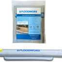 Reusable Flood Barrier & Water Diverter | No Sand Bags, Reusable Flood Protection | Protects Home, Garage, Driveway & Doorway | Flood Prevention Tool | Fast Setup - 4ft x 6in