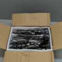 48 Pack Candle Holders Taper Candle Holders Tall Metal Candle Stands Holders for Table Centerpiece Modern Pillar & Home Wedding Decor, Matte Black