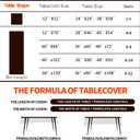 MATIRUG Fall Thanksgiving Tablecloth Rectangle 60x120,Wrinkle Free,Soft Autumn Leaves Jacquard Table Cloth for Thanksgiving Parties Harvest Holiday Dinner,Rust/Burnt Orange