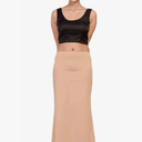 Cotton Lycra D'Coat - Women's Maxi Skirt with Drawstring Waist for Cultural Events, Size L