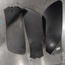 Modern 3 Black Ceiling Fan Blades, 13 Inches