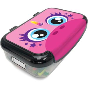 ZIPIT: Recycled Plastic Pencil Box - Pink Unicorn - Large Capacity Case, Character Stationery Organizer, School Supplies-Toy Holder, Snap Close, Kids