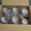 Ciaell 300PCS Gold Plastic Cups  9Oz Heavy Duty Plastic Cups  Gold Rimmed Disposable Cup  Disposable Clear Wine Cup with Gold Rim for Party & Wedding