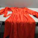 SHINFY Casual Church Dresses for Women Satin Long Sleeve A Line Semi Formal Fit Maxi Long Dresses with Pockets (Medium, Red)