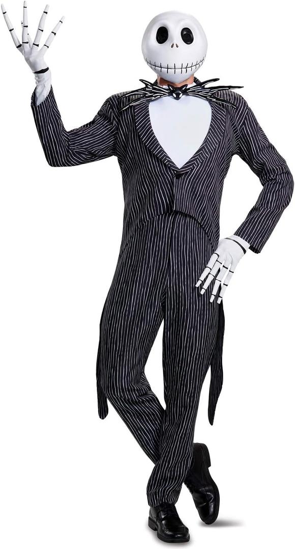 Disney Men's Jack Skellington Prestige Adult Costume (X-Large, Multi)