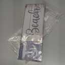 Hotop Beach Wall Hanging Decor Sign I Love You to the Beach and Back Wooden Bathroom Decor Metal Wall Art Signs Plaque Decorations for Home, Bathroom, Living Room, Bedroom and Dining Room