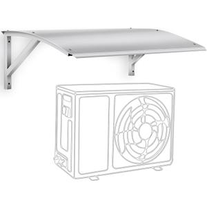 MorningRo Mini Split Cover for Air Conditioner AC Units Protection Shade Compressor Awning Galvanised Steel Heat Pump Cover for Outside Units Canopy UV Rain Snow Protection Sheet