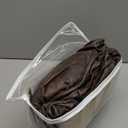 Leather Look Wingback Chair Covers, 2-Piece Wing Chair slipcover, Stretch Wing Back Armchair Slipcovers with Elastic Bottom, Soft Spandex Furniture Protector for Living Room, Brown