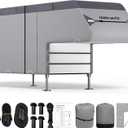 Umbrauto Truck Camper RV Cover 6-8ft: Waterproof Cabover Camper Cover, Upgraded 7 Layers Slide-in Camper Cover, Windproof Straps, Adhesive Patch for All Seasons