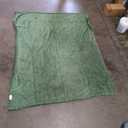 No Shed No Pilling Fleece Throw Blanke -Ultra Soft Lightweight & Cozy Bed Blanket, Plush Anti-Stati Microfiber, Thows for Sofa, Couch, 1 Piece, 50" x 60", Olive Green