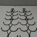 Scarf Hanger 2 Pack 24 Storages,Purse Hanger with 360 Swivel Hook,Scarf Organizer Scarf Hangers for Closet,for Scarves, Shawl,Belt,Purse & Baseball Cap (Black)