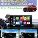 PZK Car Phone Mount for Honda HRV 2023-2026 /CRV 2023-2026/ Honda Pilot 2023-2026 Accessories 7/9-inch Screen 360 Rotation 15W Fast Wireless Charger HRV CRV Car Phone Holder Not Affect Air Vent