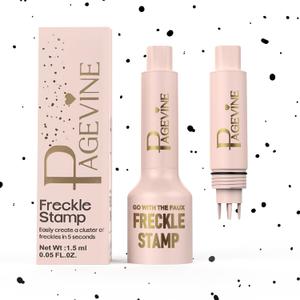 Freckle Stamp Pen,Freckle Stain Air Cushion Foundation Maker for Fake Freckles Makeup,Long-Lasting Freckle Pen to Create Faux Natural Sun-Kissed Look,Liquid Freckle Makeup Tool-01 Light
