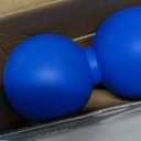 COZLOW Double Lacrosse Silicone Massage Ball - Cobalt Blue - Peanut Trigger Point Roller for Mobility, Deep Tissue Therapy, Myofascial Release - Acupressure Tool for Muscle Pain Relief