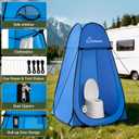 WolfWise Pop Up Shower Tent for Camping Essentials, Compact & Lightweight | Portable Instant Changing Tent with Window & Carry Bag, Privacy Dressing Room Bathroom for Outdoor, 6'3"/6'11" H, Standard: 6'3" H, 39.4" W
